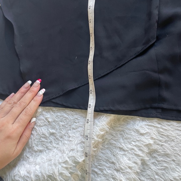 Worthington Black Chiffon top - Picture 2 of 5